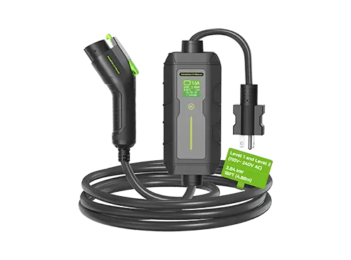 Aweltec CEVMaster Level 1+2 شاحن EV 16A 110-240V J1772 محمول 16FT