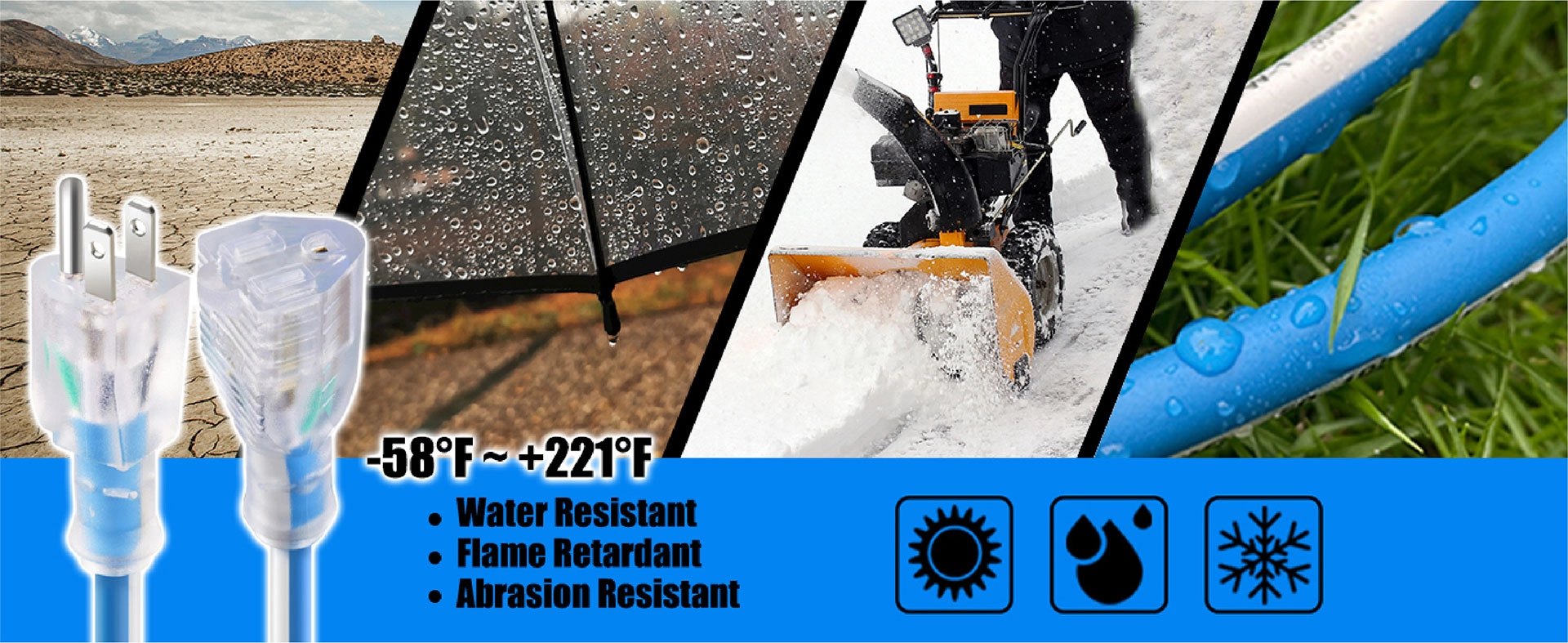 Aweltec 50 FT 14/3 SJEOOW سلك تمديد خارجي